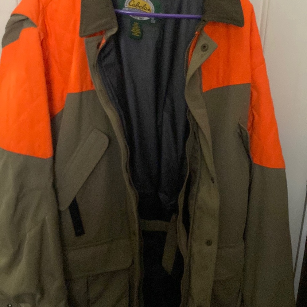 Cabela’s orange men’s jacket